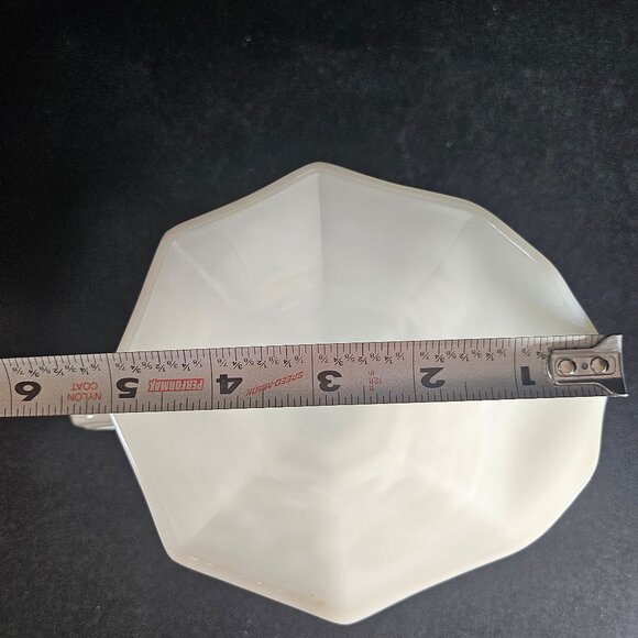 Anchor Hocking Grape Leaf Milk Glass Grape Leaf Pattern, Octagonal Pitcher - Picture 12 of 12